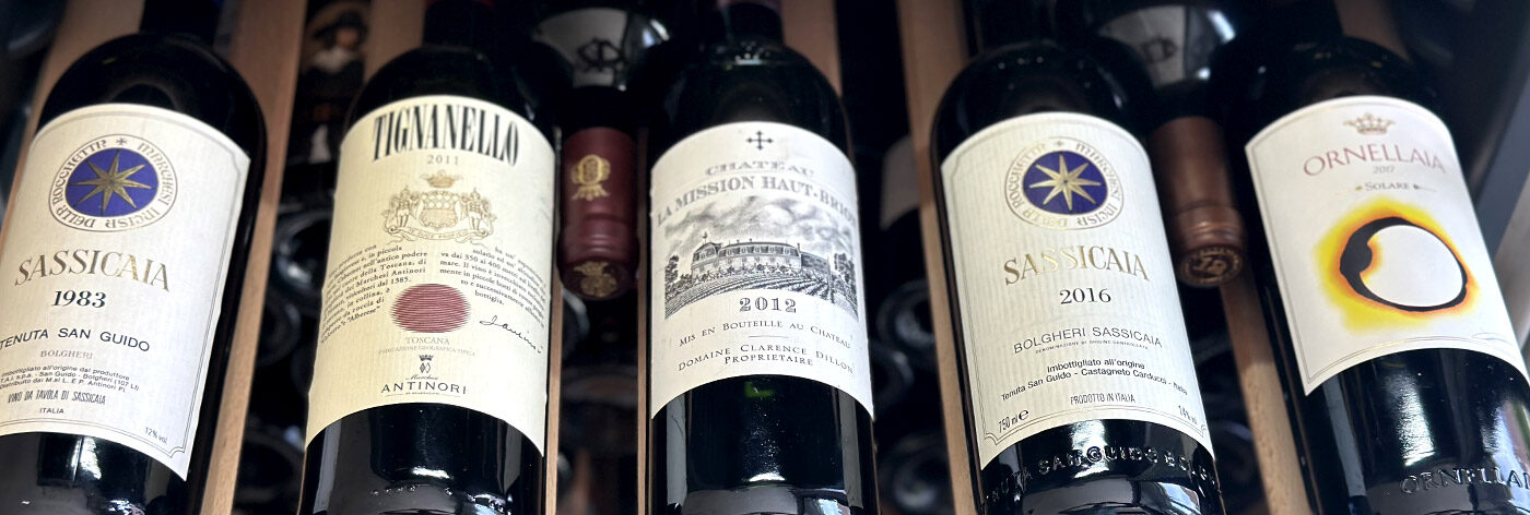 Exklusive Weinverkostung von Raritäten – von Supertoskaner bis Bordeaux